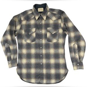 Pendleton | 70's | High Grade Western Wear | Wool | Plaid Tartan Shirt | Medium